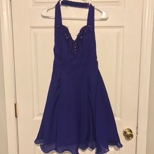 Deep purple homecoming/prom dress